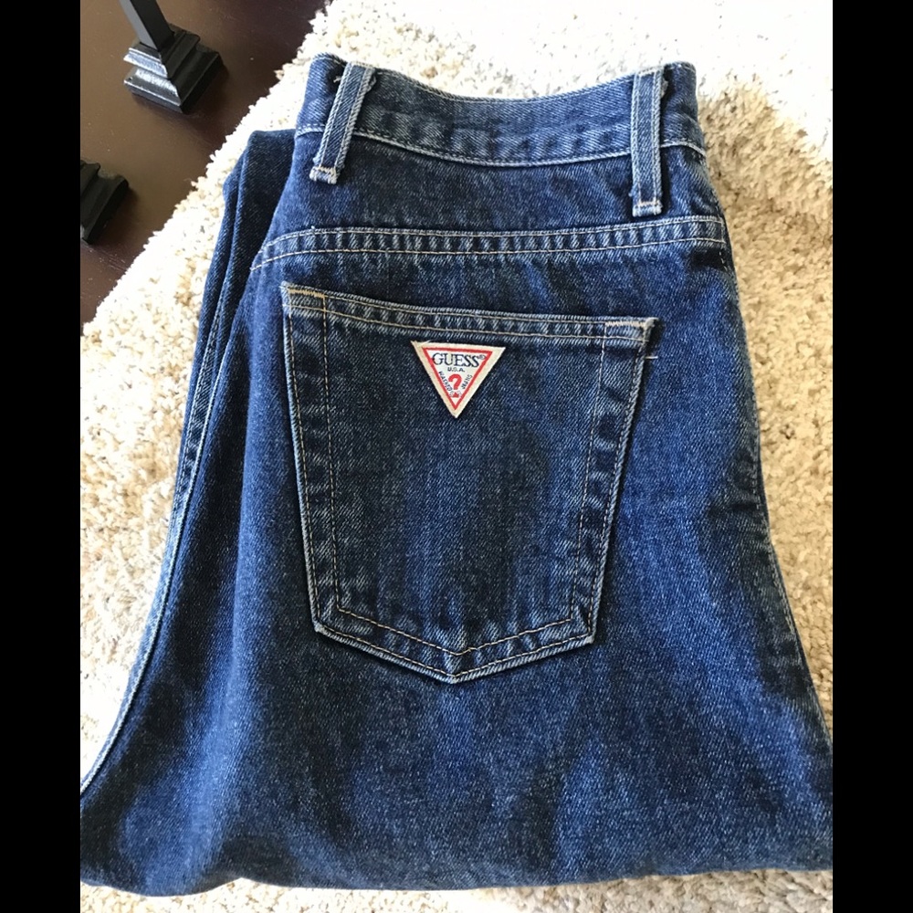 Vintage 1980’s GUESS High Rise Jeans Dark rinse